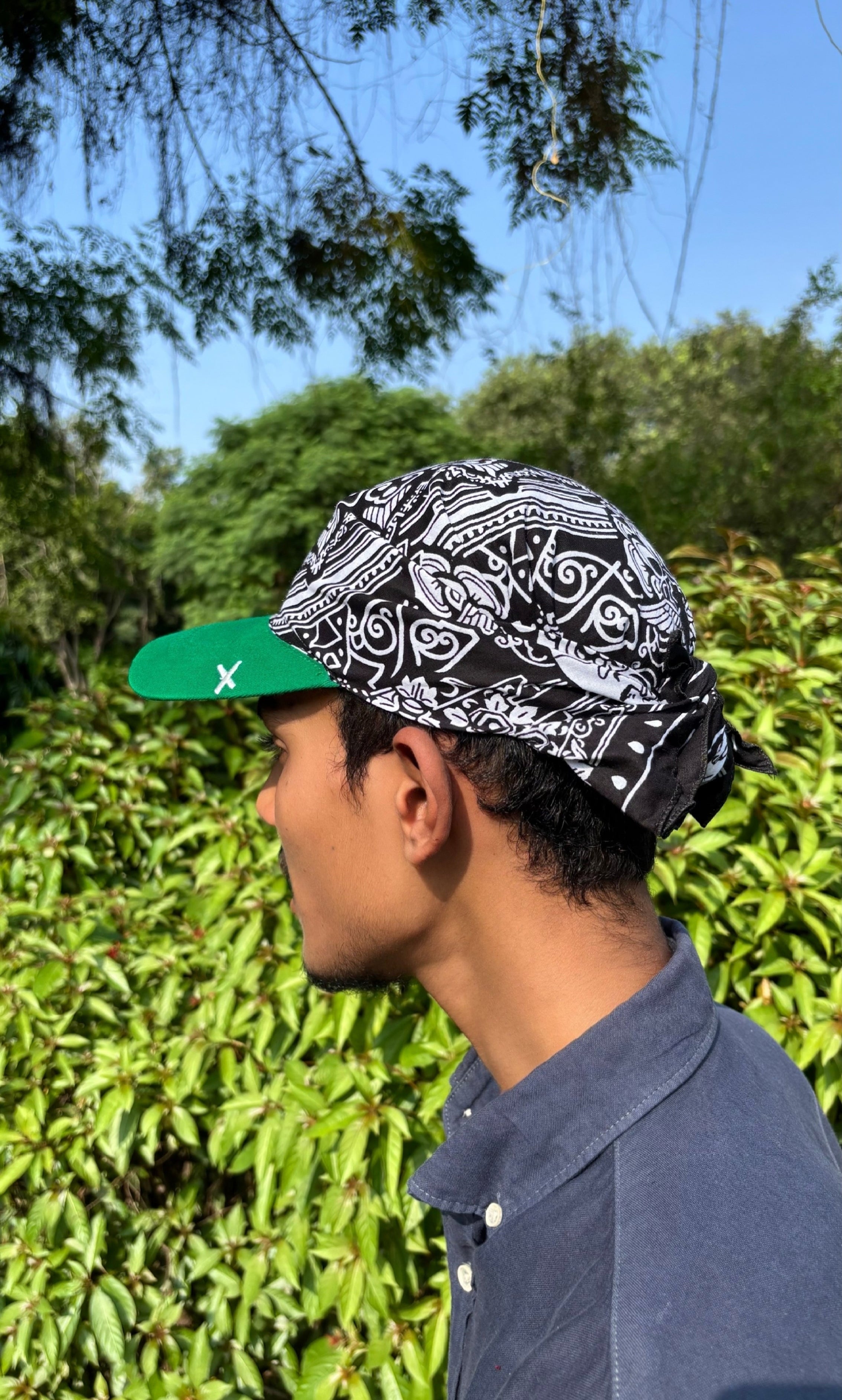 Brimknot - Green/Skull Black