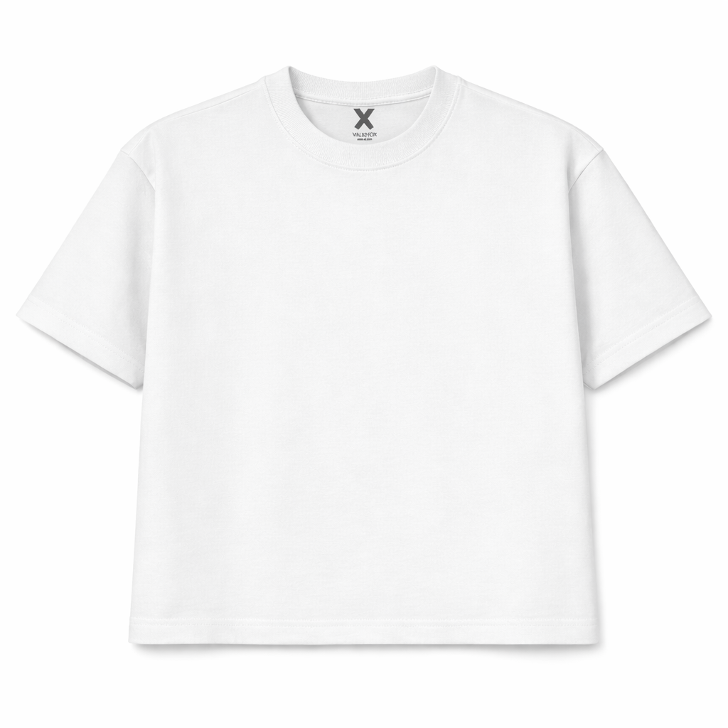 WHITE CROP T-SHIRT