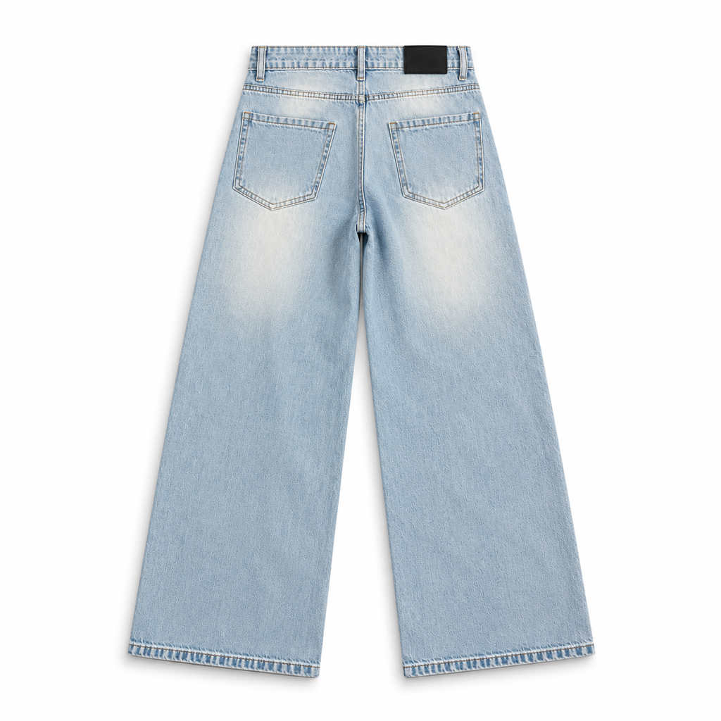 VALKNOX ARCTIC BLUE WIDE-LEG DENIM