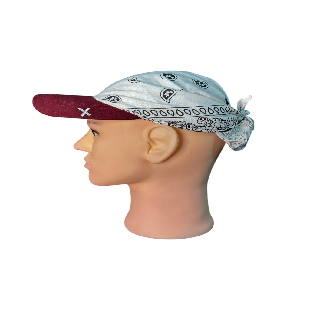 Brimknot - Maroon/White