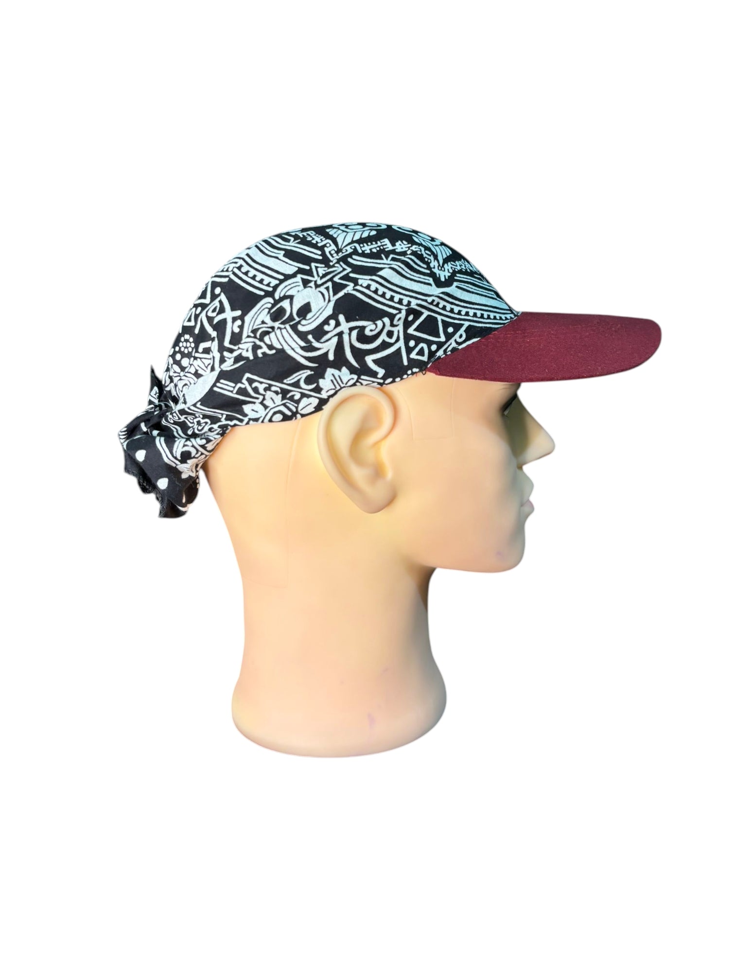 Brimknot - Maroon/Skull Black