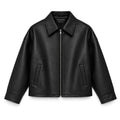 V-01  CROPPED LEATHER JACKET