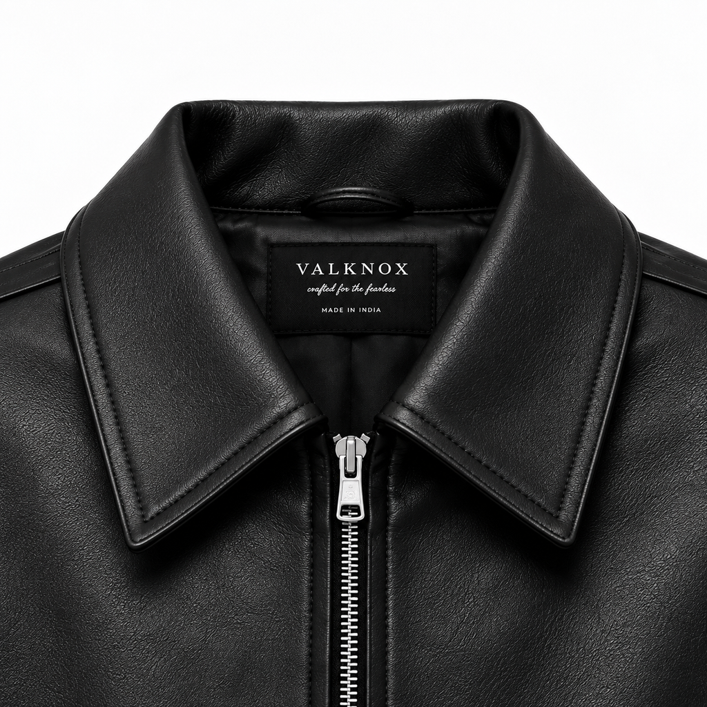V-01  CROPPED LEATHER JACKET