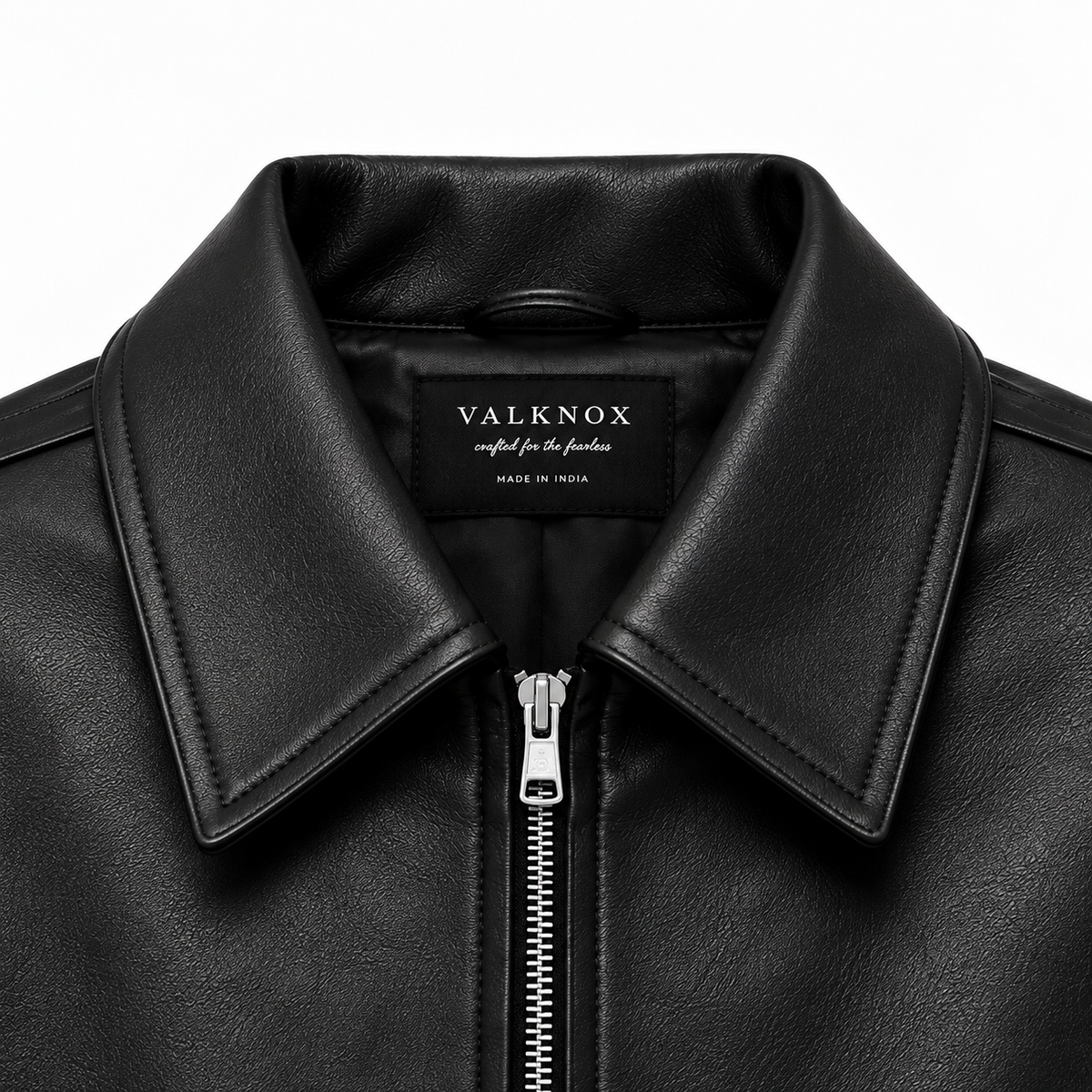 V-01  CROPPED LEATHER JACKET